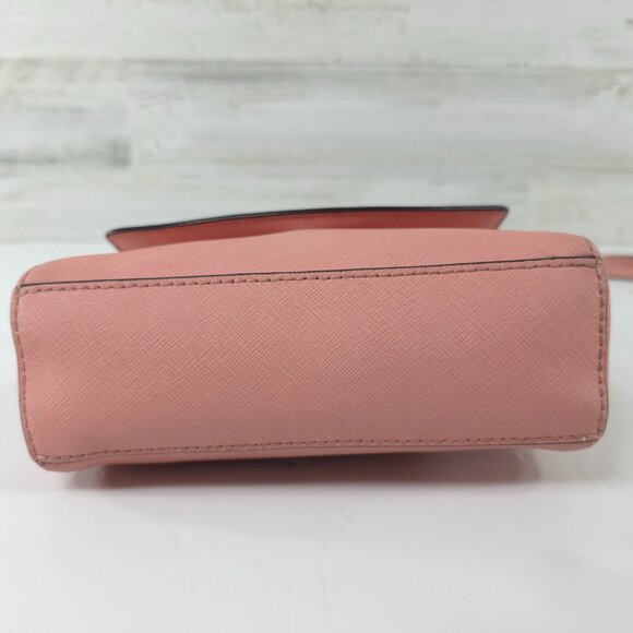MK MICHAEL KORS AVA EXTRA SMALL CROSSBODY PINK LEATHER BAG SATCHEL PURSE *FLAWS* - Picture 6 of 16